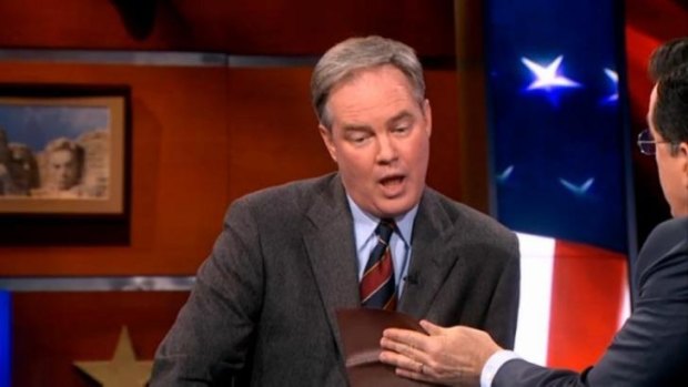 Trevor Potter explaining how to set up a Super PAC on <i>The Colbert Report</i>.