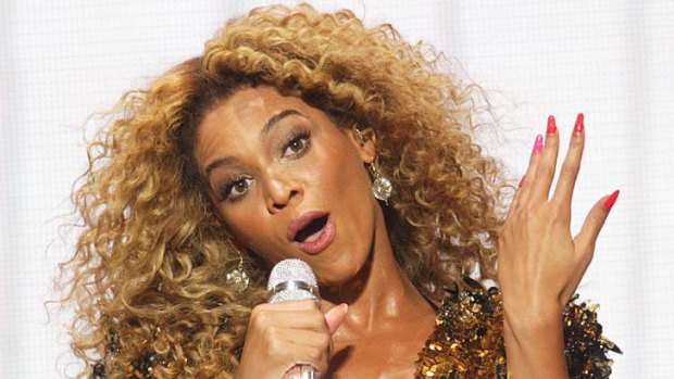 Too deliberate ... Beyonce Knowles performs at the Glastonbury Festival on June 26.