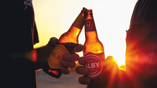 Alby beers, made by Gage Roads, pay homage to WA's original beer brand.