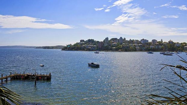 Wealthy suburb: the harbour views from Darling Point.