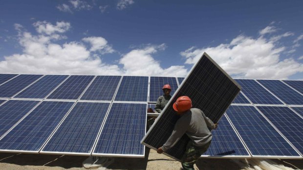 China to accelerate its take-up of solar energy.