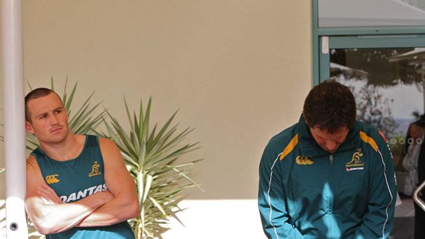 Growing apart ... the day it was announced in Ocotober 2009 that Matt Giteau had been overlooked as Wallabies vice-captain.