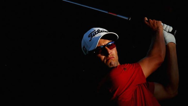 Adam Scott is looming large at the Australian PGA.