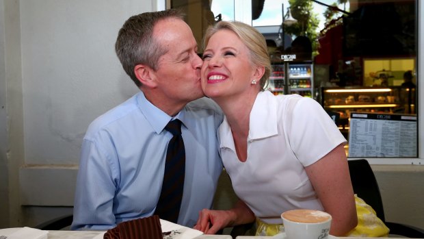 Opposition Leader Bill Shorten wants to feel voter love, not just that of his wife, Chloe.