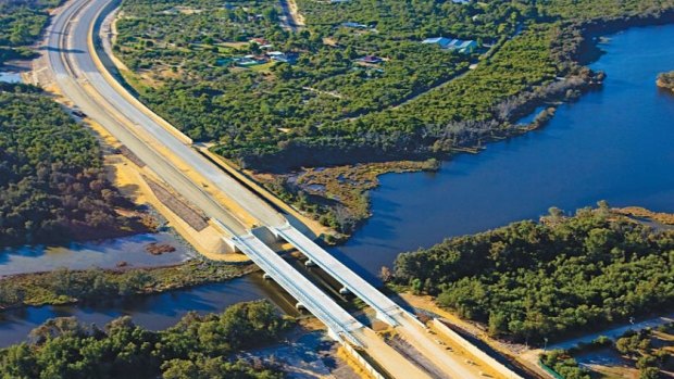 Construction of the Perth-to-Bunbury highway