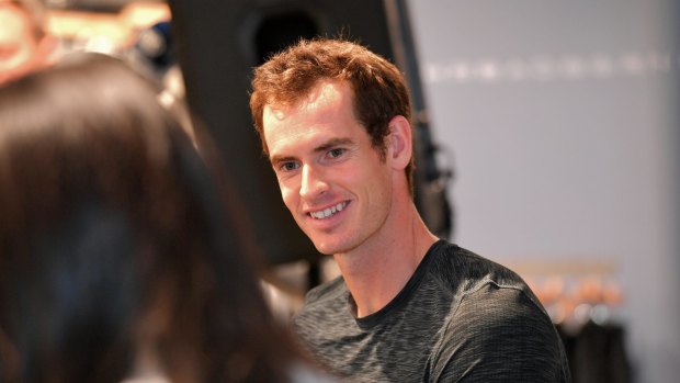 Andy Murray at the opening of Under Armour at Chadstone Shopping Centre on Thursday.