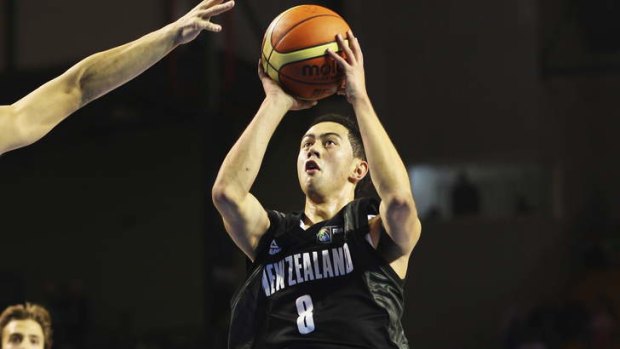 Young gun: Brook Ruscoe will be a key player for the Tall Blacks against Australia.