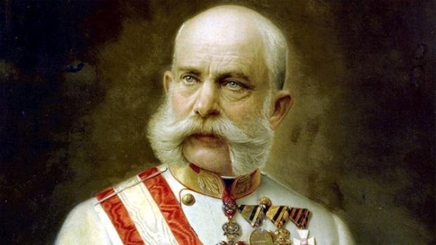 Elderly Emperor Franz Joseph clearly worried about his heirloom kettle.