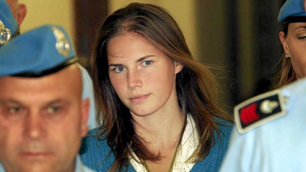 File picture of Amanda Knox taken at an Italian court hearing in September 2008.