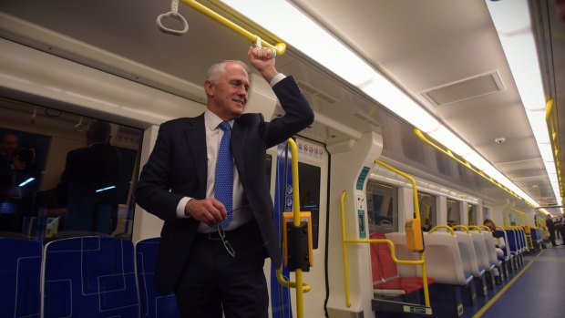 Train rides can be lead to surprises, Prime Minister Malcolm Turnbull has found.