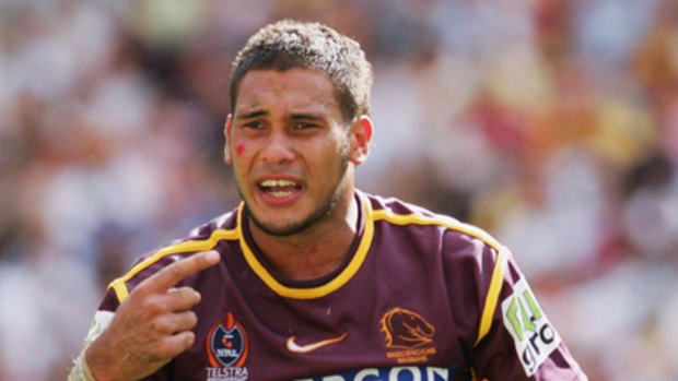 Ready for action ... Justin Hodges.