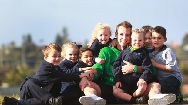 Big future: Luke Wilkshire at Flinders Primary School.