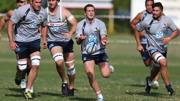 Starter: Ian Prior training with the Brumbies during the South Africa tour.