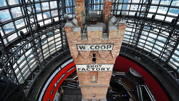 Melbourne central's shot factory tower and glass cone will be a key distination for Open House Melbourne this weekend. 24th July 2015. The Age Fairfaxmedia News Picture by JOE ARMAO
