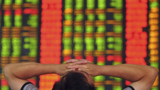 The Shanghai Composite Index slumped 4.3 per cent, bringing the week's loss to more than 10 per cent