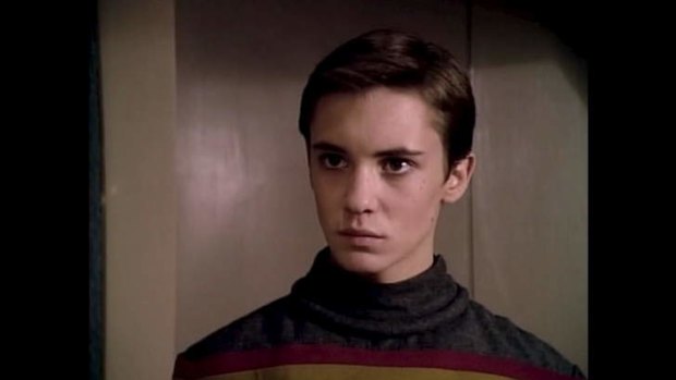 Child star ... Wil Wheaton in Star Trek: The Next Generation.