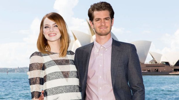 Emma Stone and Andrew Garfield in Sydney promoting <i>The Amazing Spider-Man 2: Rise Of Electro</i>.
