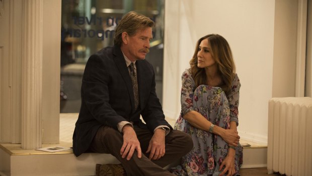 Thomas Haden Church, left, and Sarah Jessica Parker in a scene from Divorce. But getting divorced may not bring you the happiness you think it will.