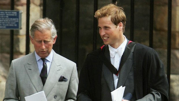 Natural order preferred ... Prince Charles and Prince William.
