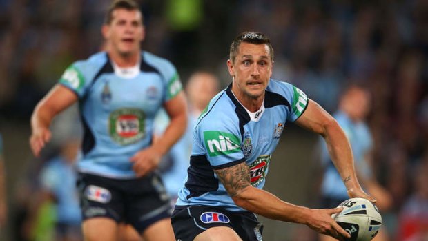 Easy target: Mitchell Pearce said before Origin III that he was likely to be blacklisted if the Blues lost another series.
