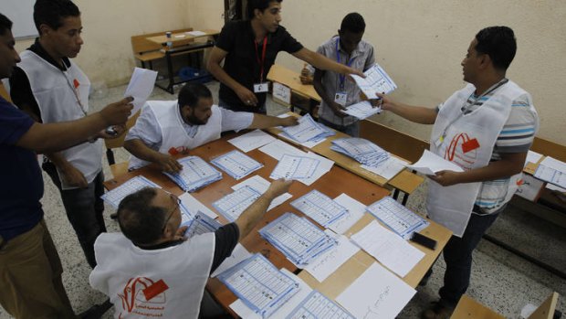 The results released by Libya's election commission details a victory for the NFA in two out of three electorates.