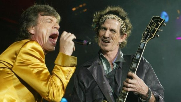Mick Jagger and Keith Richards of the Rolling Stones.
