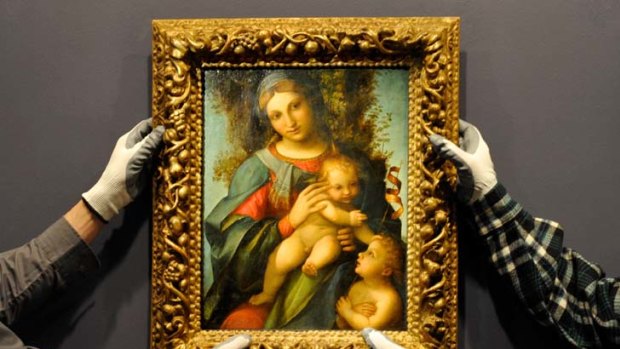 Hanging on every dollar ... the NGV unveiling the Correggio, its most expensive purchase.