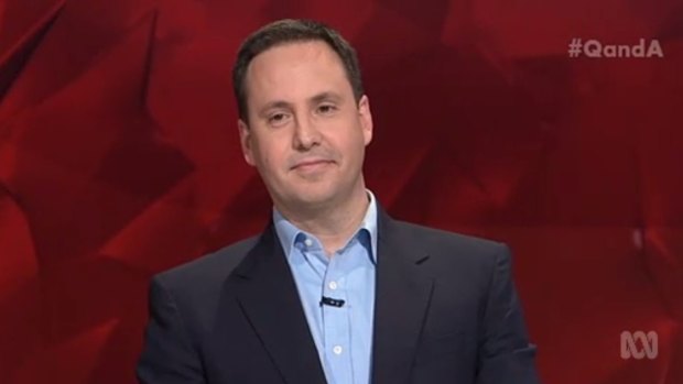 Government MP Steve Ciobo, who appeared on Q&A on Monday night.