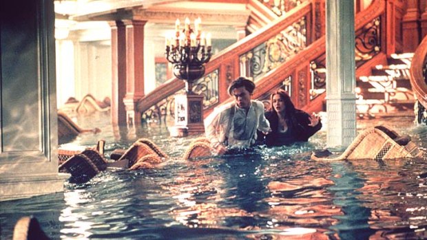 A scene from the movie Titanic. The theme park will include a simulation of the ship's sinking.
