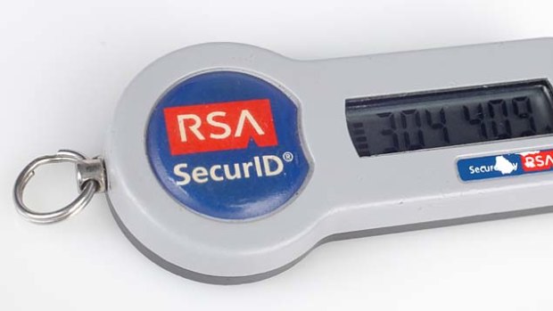 RSA fobs ... customers include the departments of Defence, Prime Minister and Cabinet, Treasury, Australian Electoral Commission and Fairfax, publisher of the <i>Herald</i>.