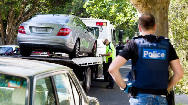 Police seized drugs, money and a car from a property on Loxton Street, Kew.