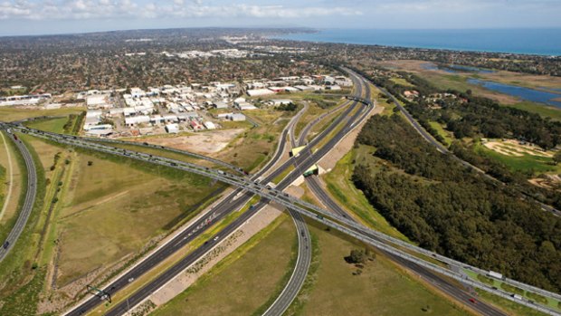 An artist's impression of the Frankston bypass, which will destroy ecologically rich reserves.