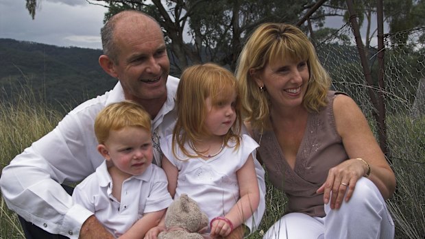 Glen Turner, his wife Alison McKenzie and their children Jack and Alexandra.