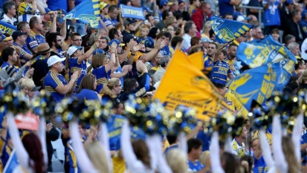 More than 50,000 fans watched Parramatta host the Wests Tigers at ANZ Stadium on Easter Monday.