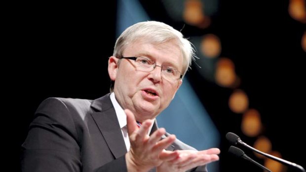 "It seems that Rudd's position on economics has changed dramatically in recent times."