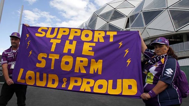 Melbourne Storm fans like Greg Long and Fiona Murphy did it hard in 2010.