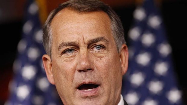 John Boehner: backing away from the plan to slash the defict by $US4 trillion.