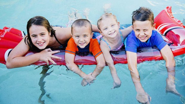 Kids making friends on holidays is a big part of the fun.