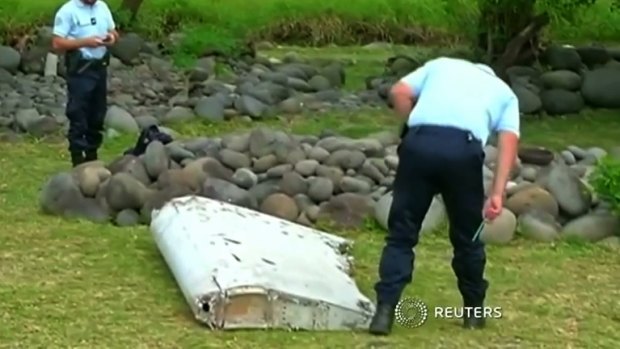 The debris washed up on Reunion Island, possibly from MH370.