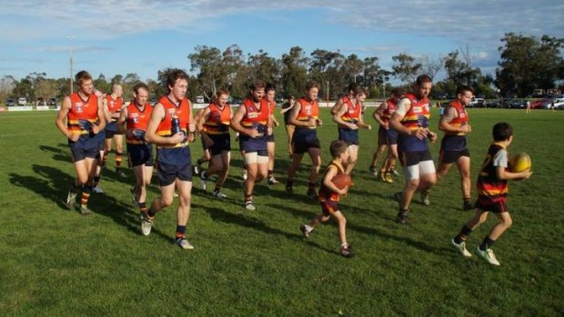 Overdue: The Longwarry seniors are finally pressing for a premiership. 