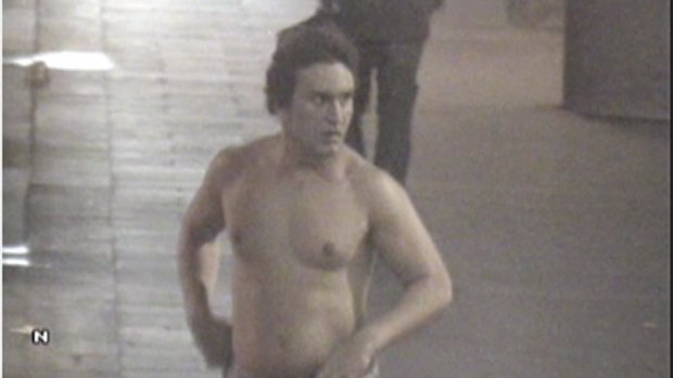 CCTV footage of Roberto Curti on the night he died.