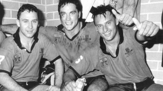 Stuart and Daley as NSW teammates in 1990.
