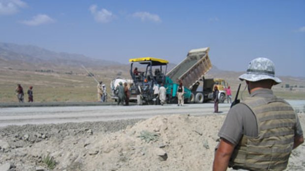 At the K-G Road in the Paktia Province, Afghanistan