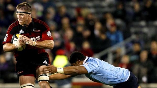 French connection denied . . . Brad Thorn playing for the Crusaders.