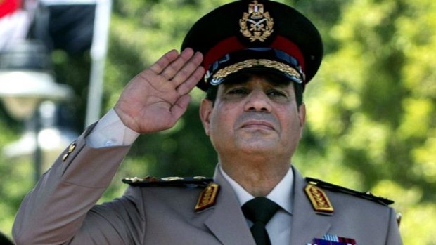 Egyptian Defence Minister Field Marshal Abdel Fattah al-Sisi. 
