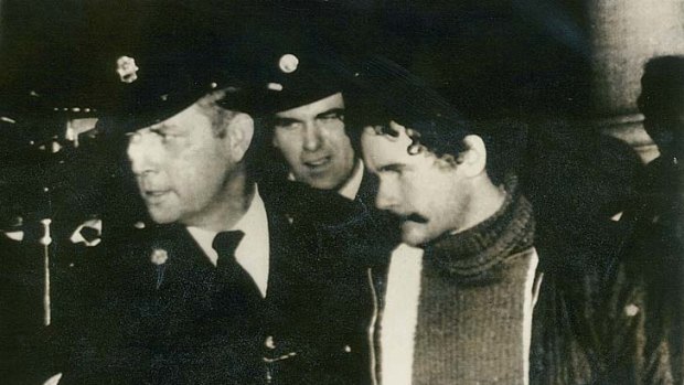A step forward ... IRA leader Martin McGuinness leaves court in 1973.