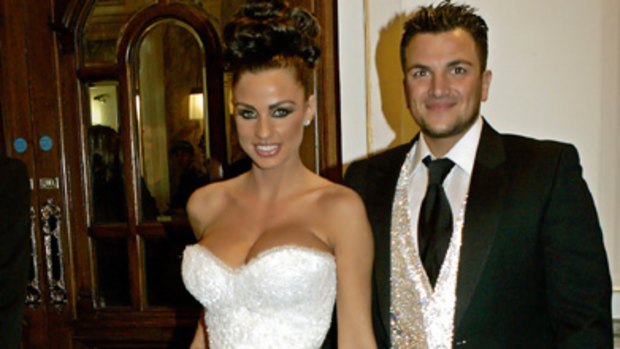 Happier days ... Katie Price and Peter Andre pictured together in December 2006.