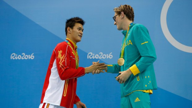 Controversy: Sun Yang and Mack Horton.