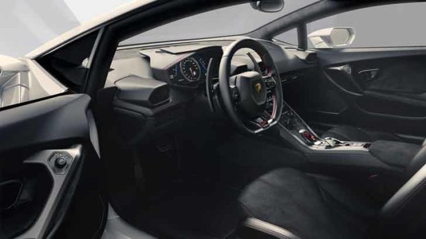 A typically driver-focused cockpit awaits.