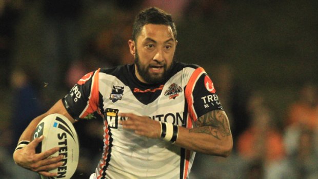 What the fans come to see ... Benji Marshall is once again the face of the NRL.